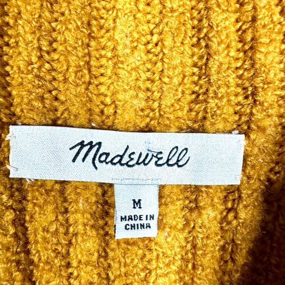 Madewell Womens Sweater Medallion Knit Mock Neck Sweater Size M - Picture 2 of 8
